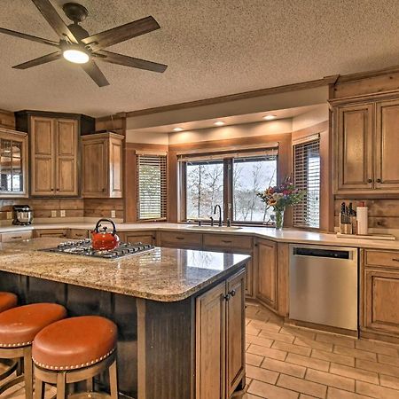 Hilltop Hot Springs Log Cabin With Hot Tub And Grill! Exterior foto