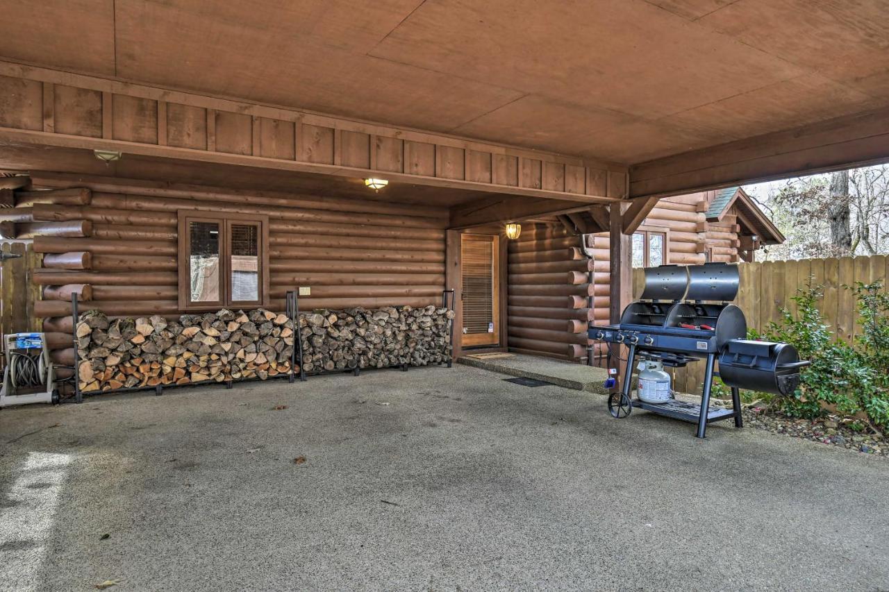 Hilltop Hot Springs Log Cabin With Hot Tub And Grill! Exterior foto