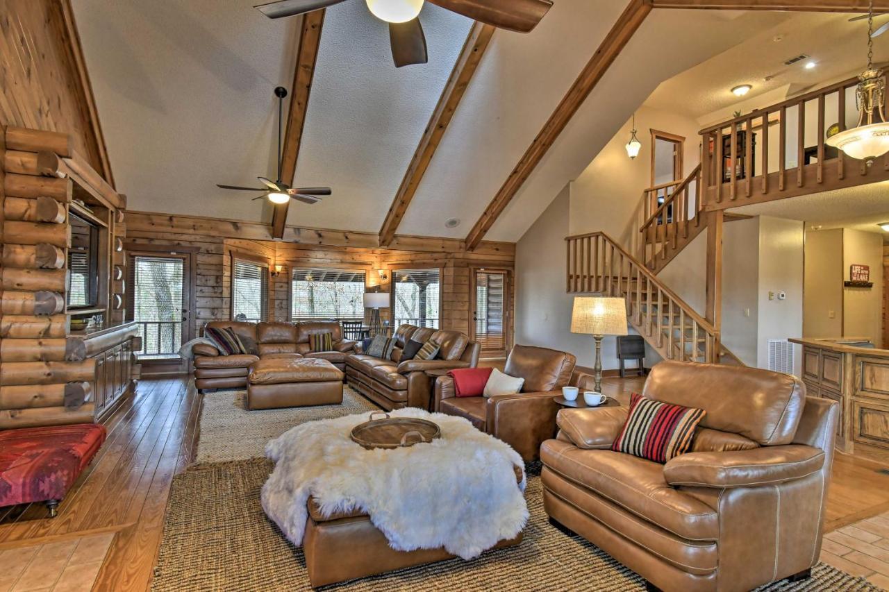 Hilltop Hot Springs Log Cabin With Hot Tub And Grill! Exterior foto