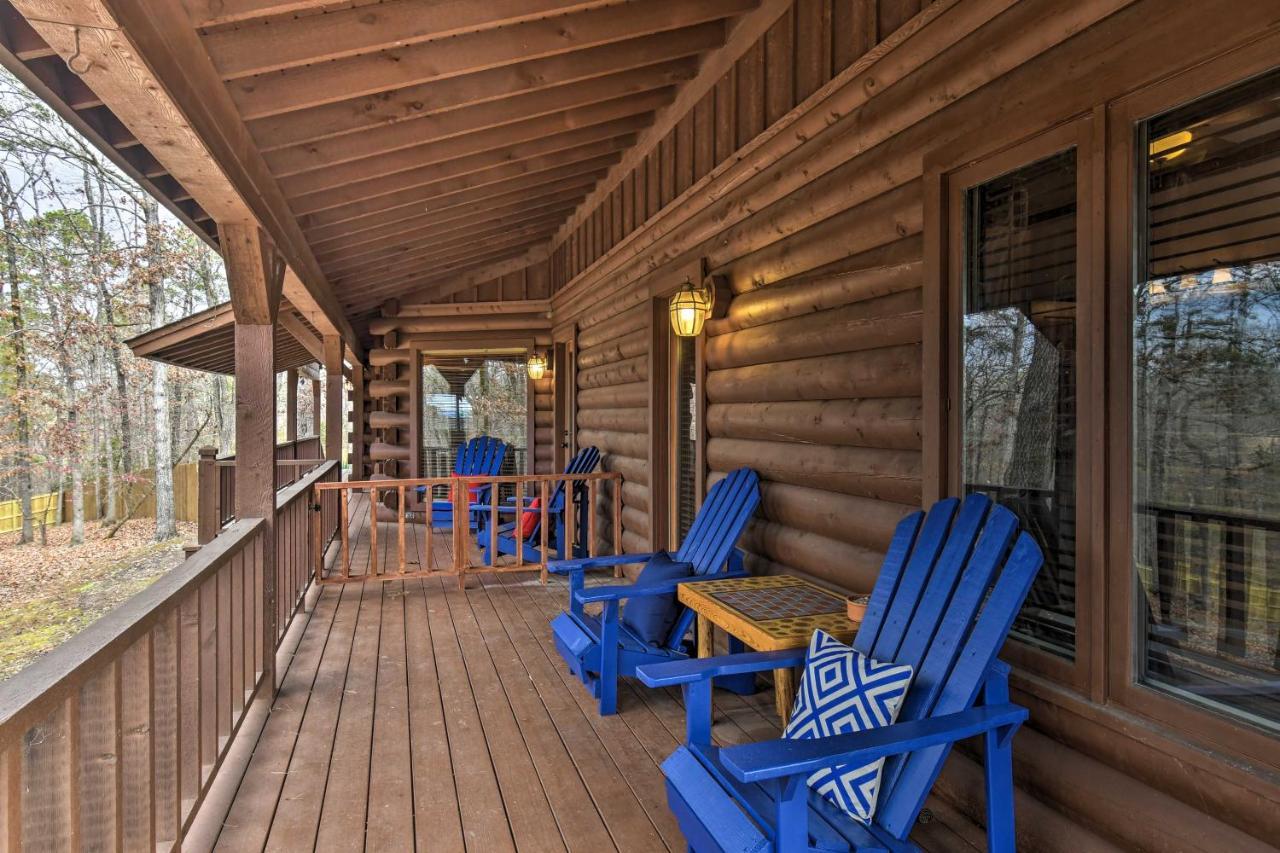 Hilltop Hot Springs Log Cabin With Hot Tub And Grill! Exterior foto