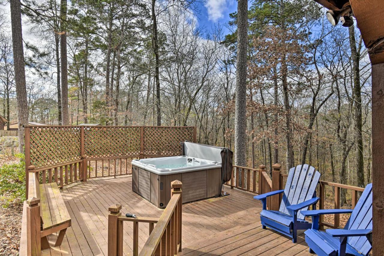 Hilltop Hot Springs Log Cabin With Hot Tub And Grill! Exterior foto